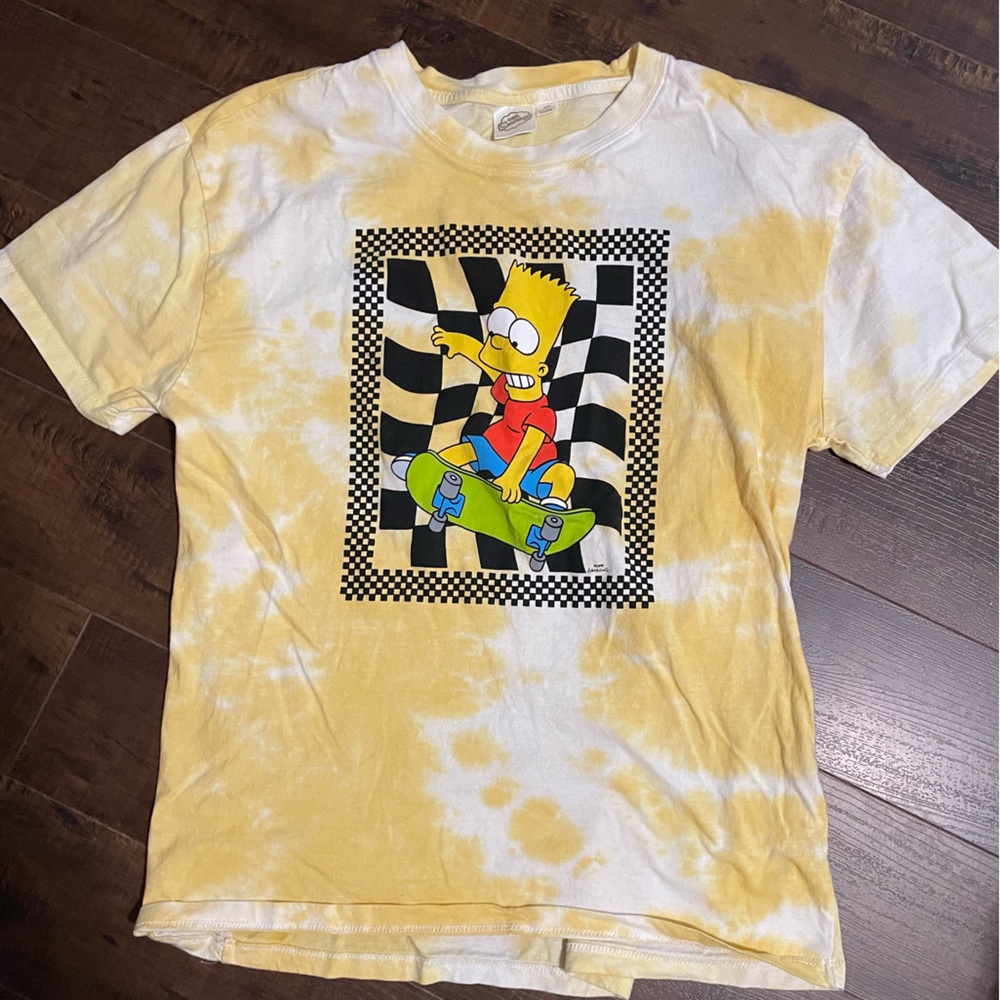 Yellow Tie-Dye Simpson’s Tee